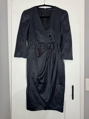 french connection ennis satin bell sleeve mini dress French Connection Women's Ennis Satin Long Sleeve Mini Dress